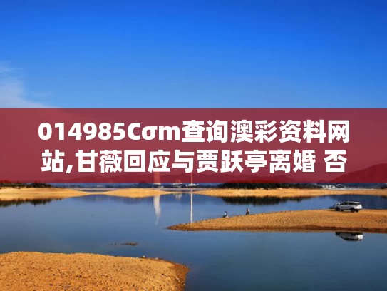 014985Cσm查询澳彩资料网站,甘薇回应与贾跃亭离婚 否认拿40亿