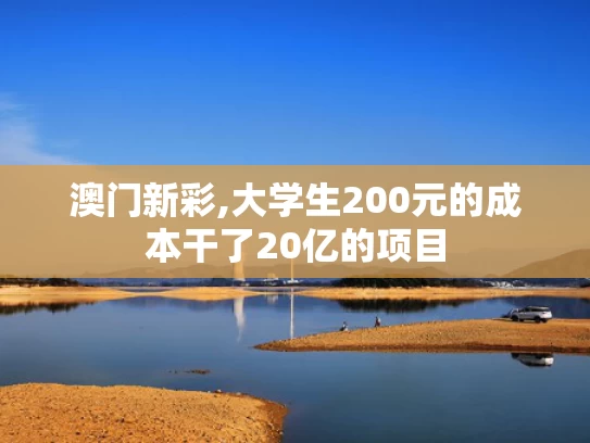 澳门新彩,大学生200元的成本干了20亿的项目