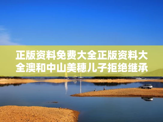 正版资料免费大全正版资料大全澳和中山美穗儿子拒绝继承遗产与中山美穗长相